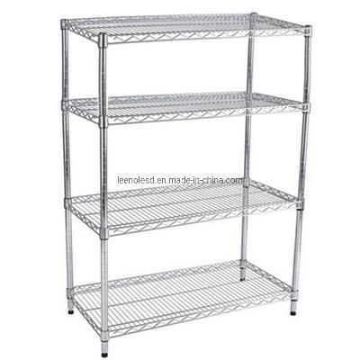 Hot Selling Household Chrome Wire Shelving Storage Rack for Bathroom Kitchen