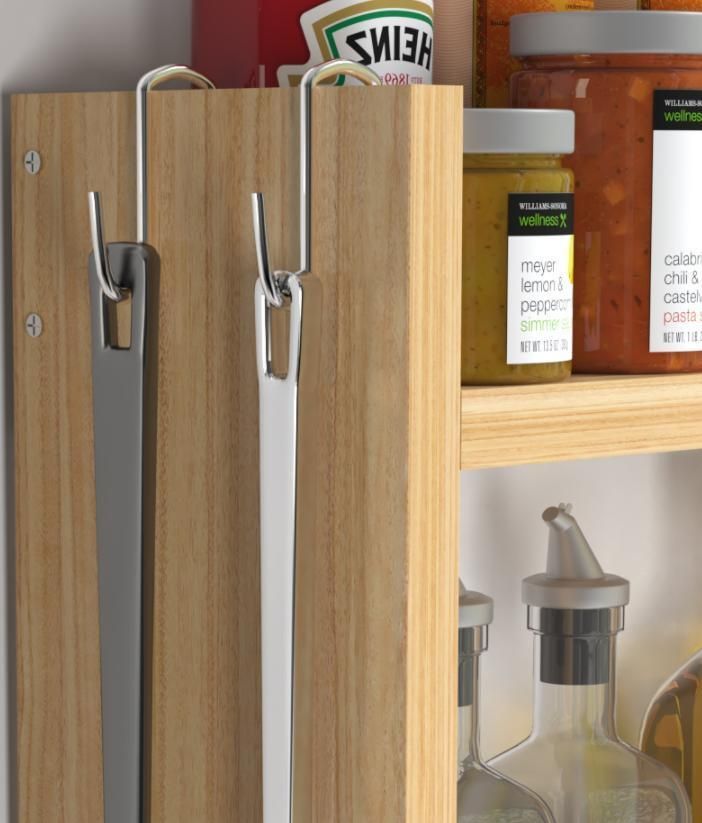 Kitchen Corner Small Narrow Shelf Multi-Layer Shelf