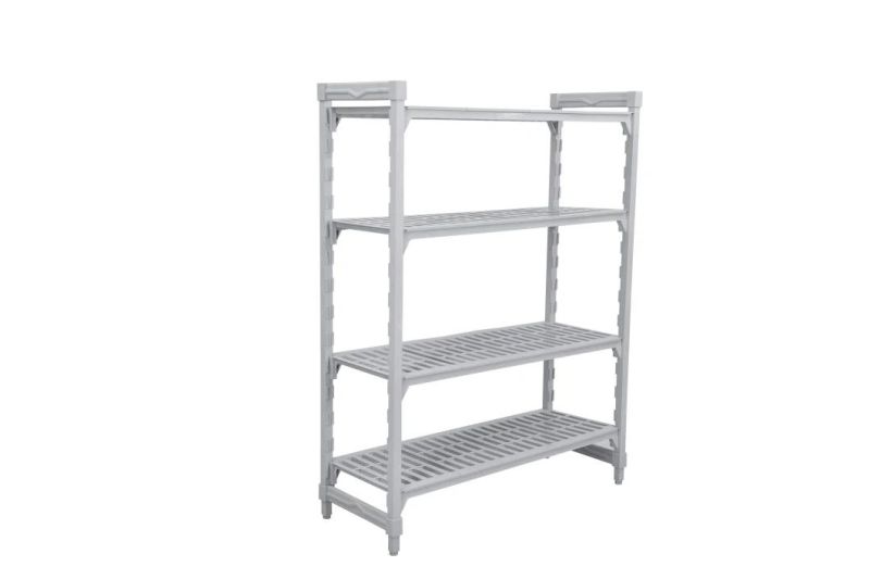 High Capacity Vented Plastic Supermarket Shelves Multi-Functional Plastic Rack