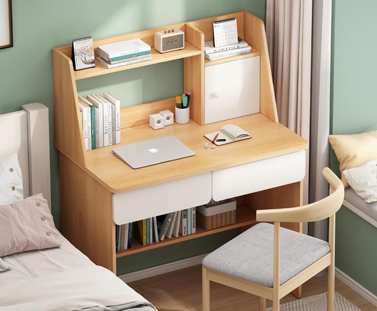 Desk and Bookshelf Combination Small Apartment Modern Minimalist Computer Desktop Desk