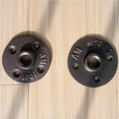 Malleable Cast Iron Flanges Cast Iron Flange Decorative Pipe Fittings Black