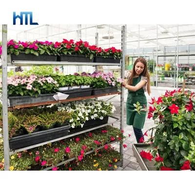 Hot DIP Galvanized Garden Greenhouse Transport Storage Flower Cultivation Trolley
