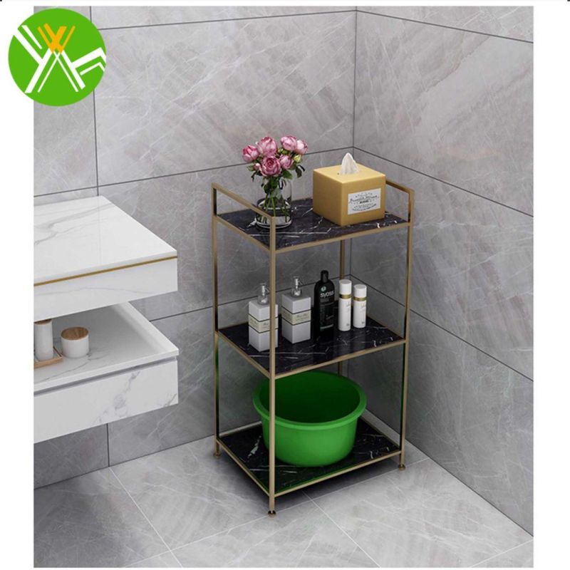 Ins Retro Bathroom Corner Rack Simple Luxury Bathroom Corner Towel Rack for Bathroom Decoration