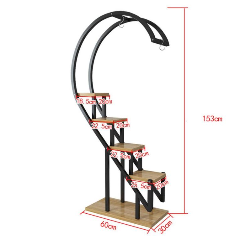 Hot Sales Home Decoration 5-Tier Steel Metal Flower Display Stand