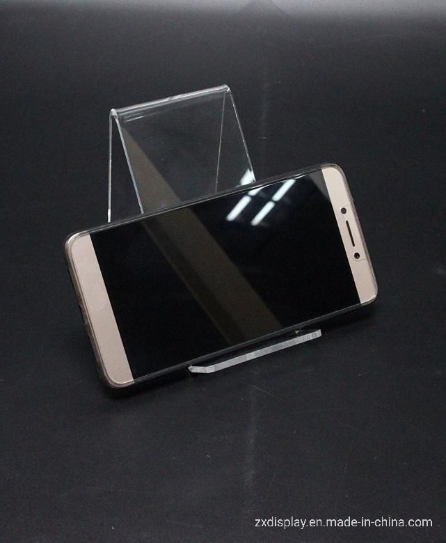 Clear Acrylic Cell Phone Display Stand for Mobile Accessories Exhibition