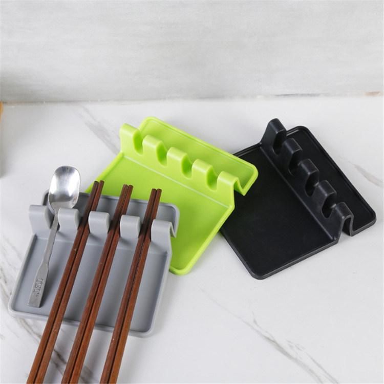 Multifunctional Kitchen Utensils Storage Rack Creative Silicone Spoon Rack Kitchen Tabletop Spoon Chopsticks Storage Rack