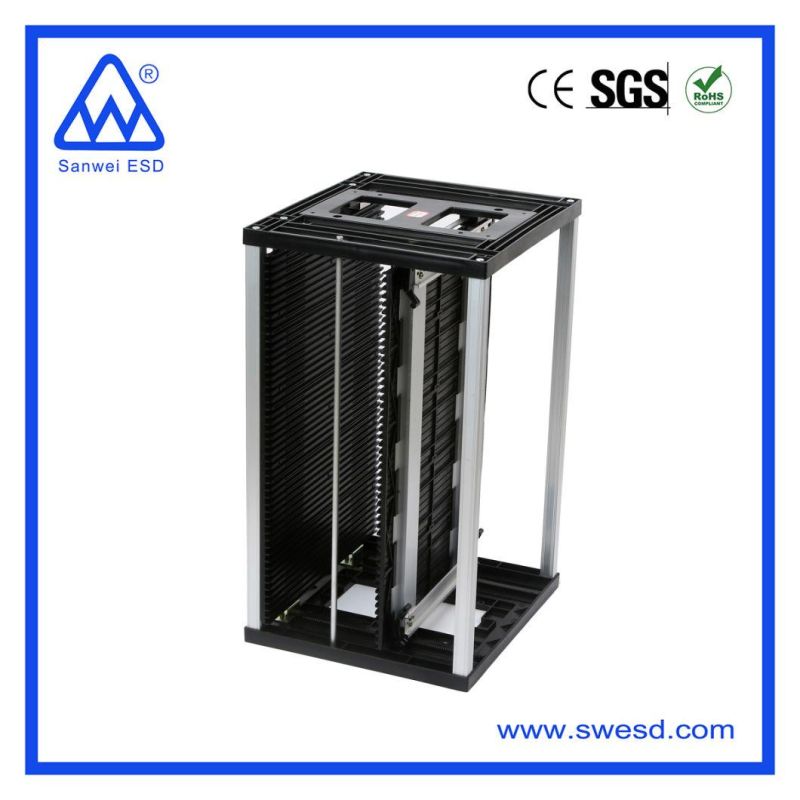 SMT Antistatic ESD Magazine Rack Anti-Static PCB Storage Cart PCB Rack