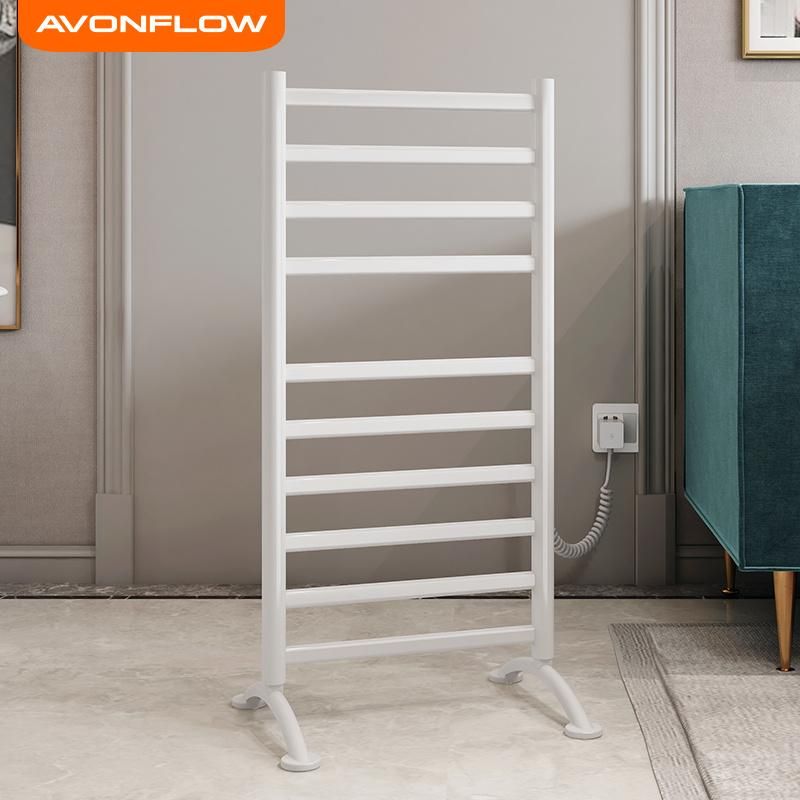 Avonflow Bathroom Heated Towel Rack Towel Warmer for Home White