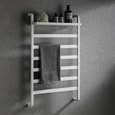 Kaiiy Black Electric Towel Warmer Bathroom Drying Rack Wall Mounted Heated Towel Rack