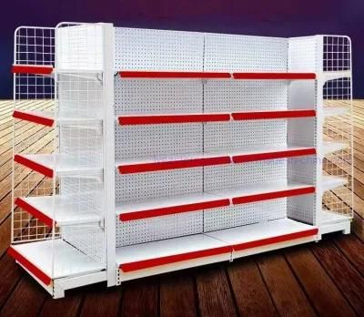 Heavy Duty Supermarket Metallic Shelf, Store Display Rack, Grocery Shelving