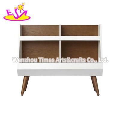 2020 Wholesale Children White Wooden Toy Chest with Bookshelf W08c293