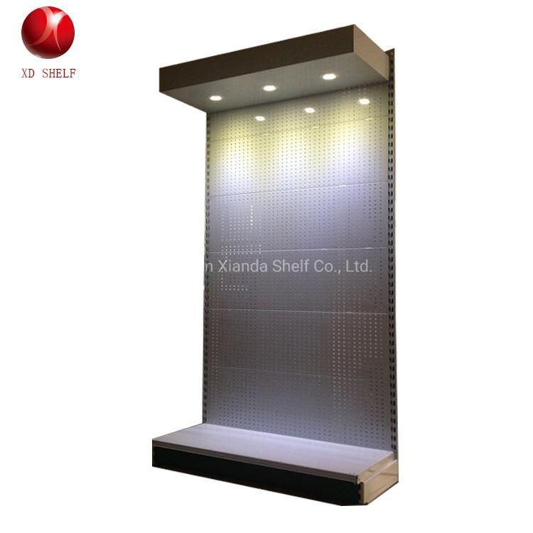 Premium Products Tools Display Stand with Light Box Spot Light Upgrade Brand Signs Metal Exhibition Advertising Display Stand