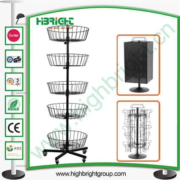 Metal Wire Spinner Display Rack for Hanging Items