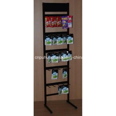 Metal Floor Standing Blister Packages Products Display Rack (PHY1065F)