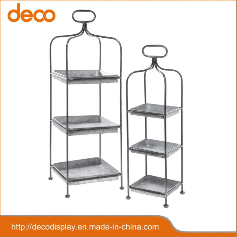 Custom Floor Stand Display Unit Metal Retail Shelf Permanent Rack for Supermarkets