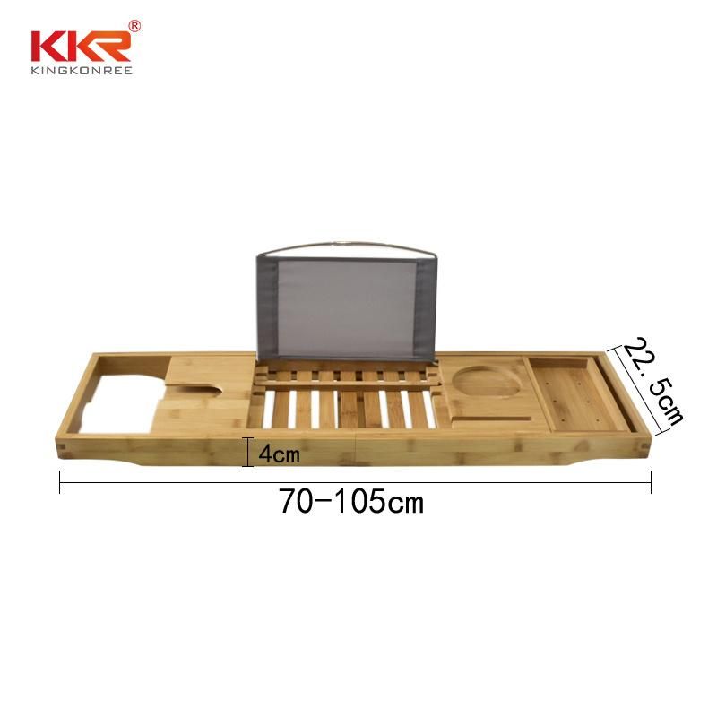 Kingkonree Good Quality Bamboo Bathtub Rack