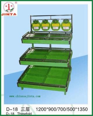 3 Layer Supermarket Fruit and Vegetable Display Shelf (JT-G28)