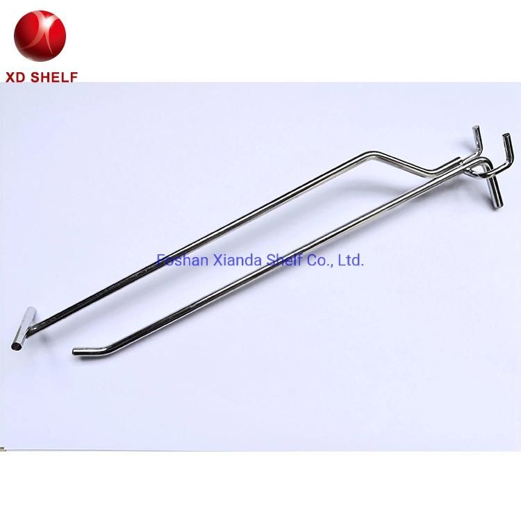 New Xianda Carton Package 200 / 250 300 350 (mm) Slatwall Accessories Metal Shelf Hook