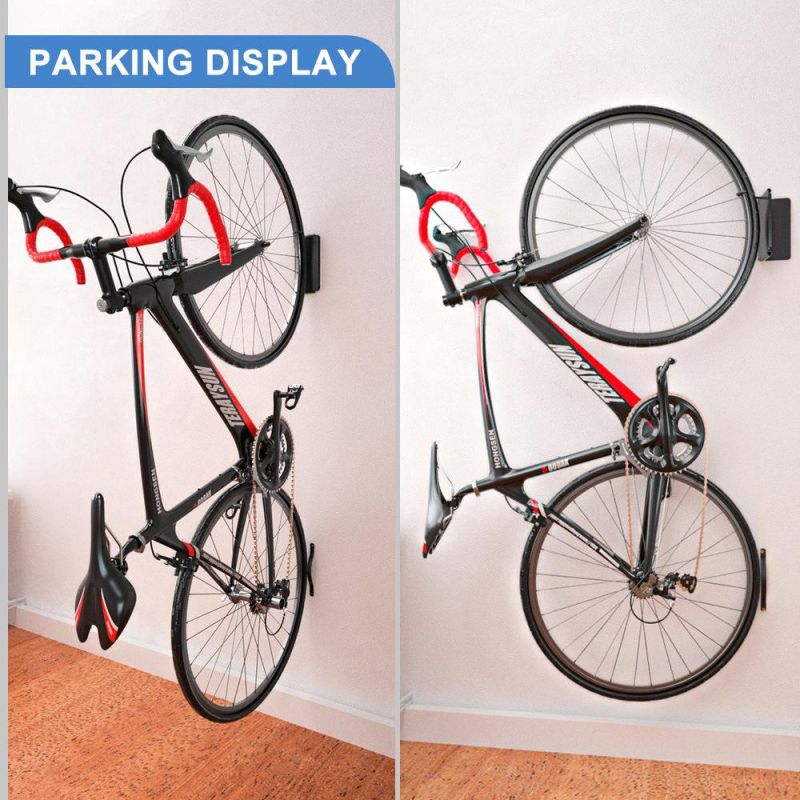 New Pivoting Bike Storage Hook Steel Foldable Bicycle Storage Rack