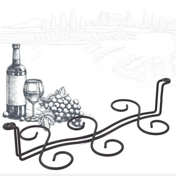 Over The Cabinet Metal Wine Glass Rack for Kitchen and Bar