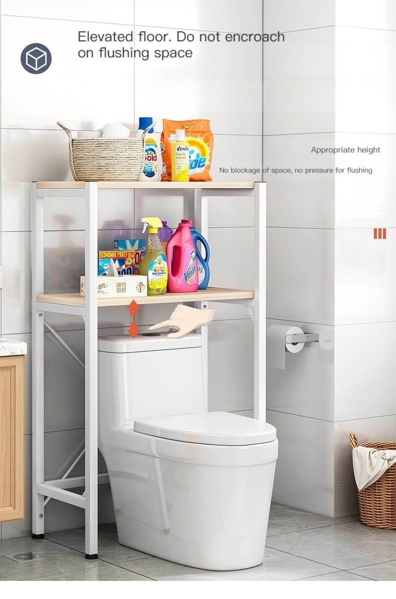 Bathroom Shelves Over Toilet Towel and Paper Rack