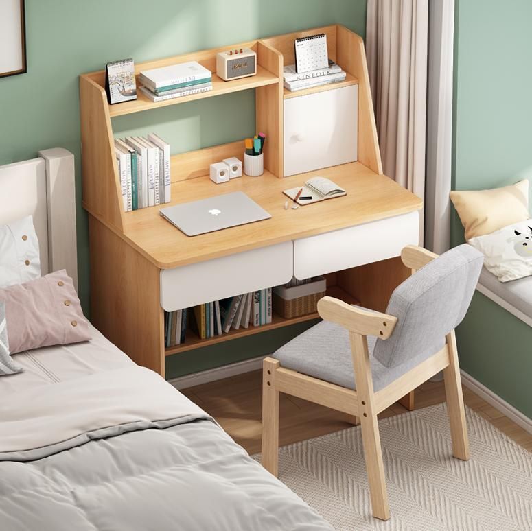 Desk and Bookshelf Combination Small Apartment Modern Minimalist Computer Desktop Desk