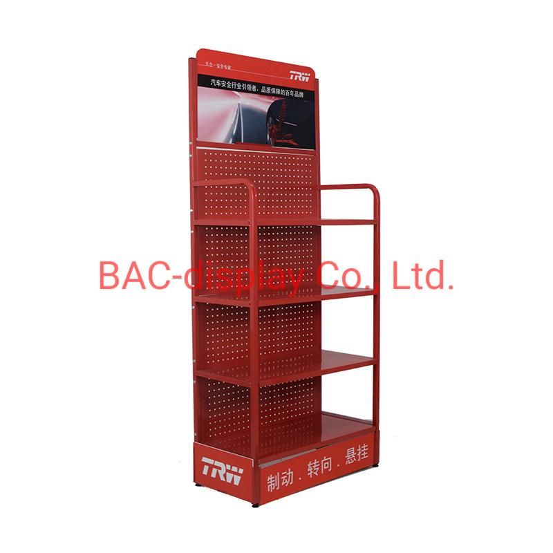 Metal Advertising Display Rack with The Clients′ Advertising Board Logo