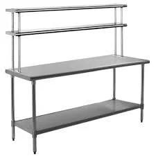 Heavy Duty Stainless Steel Removable Storage Top Rack for Work Table