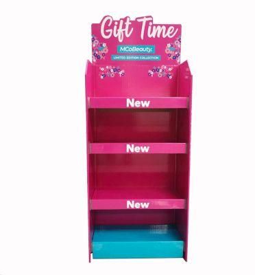 Cardboard Display Stand Showing Rack for Cosmetic Retail and Economic Recovery