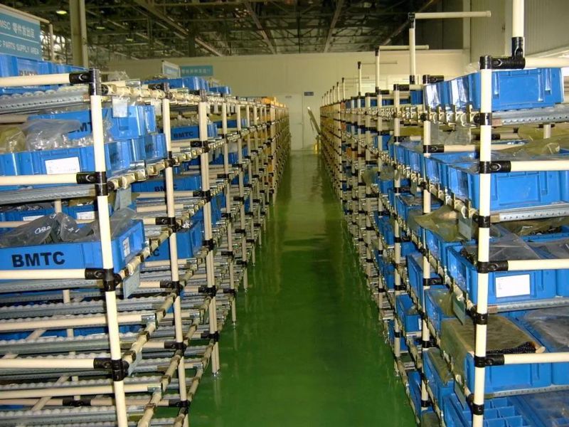Industrial Supplier Lean Pipe Aluminum Pipe Flow Rack Storage Rack Custom Design Shelf