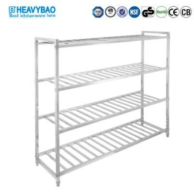 Heavybao Knock-Down Structure Adjustable Steel Shelving Kitchen Spices Dish Towel Storage Rack Shelves