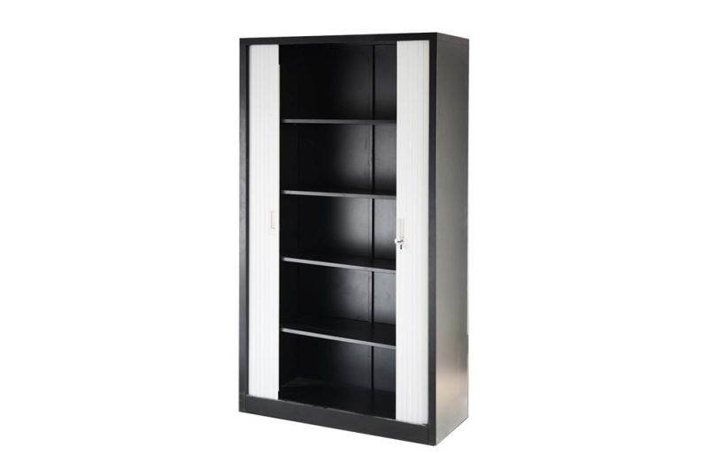 High Quality 4 Shelve Tambour Door File Cabinet Large Storage Cupboard