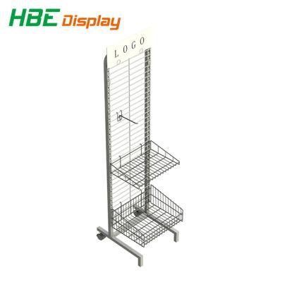 Supermarket Grocery Moveable Accessory Display Rack with Hook