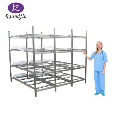 Roundfin Cadaver Cremation Shelf Cadaver Handling Storage Racks Morgue Rack &amp; Body Tray System