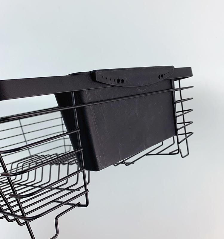 Dish Storage Drain Rack with Utensil Holder and Tray