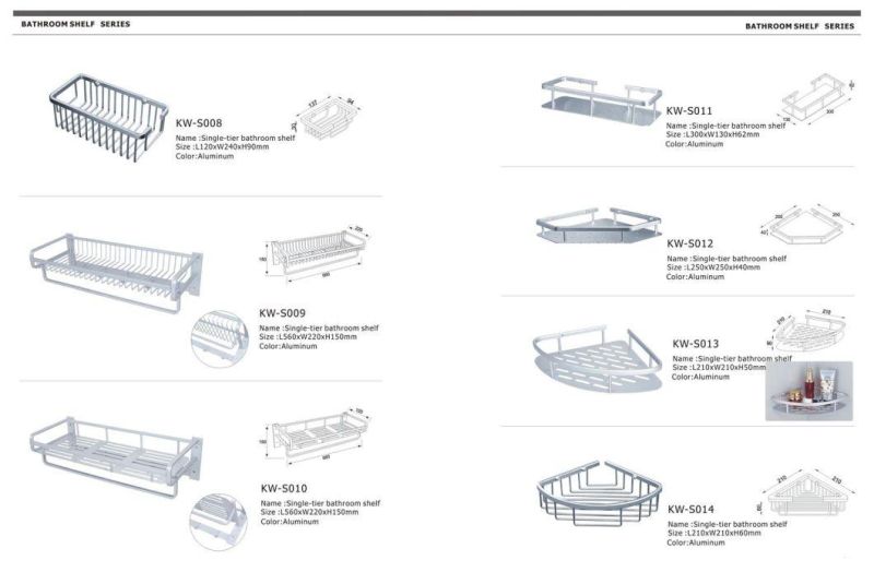 High Quality Bathroom Hotel Glass Dresser Storage Rack (JP-753)