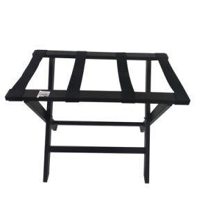 Shelf Foldable Luggage Rack for Hotels Wooden Luggage Rack