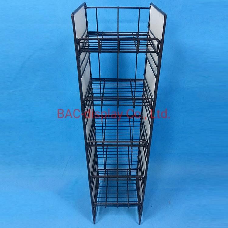 New Simple Customizable 5 Layer Iron Wire Debris Shelf Metal Cake Display Rack