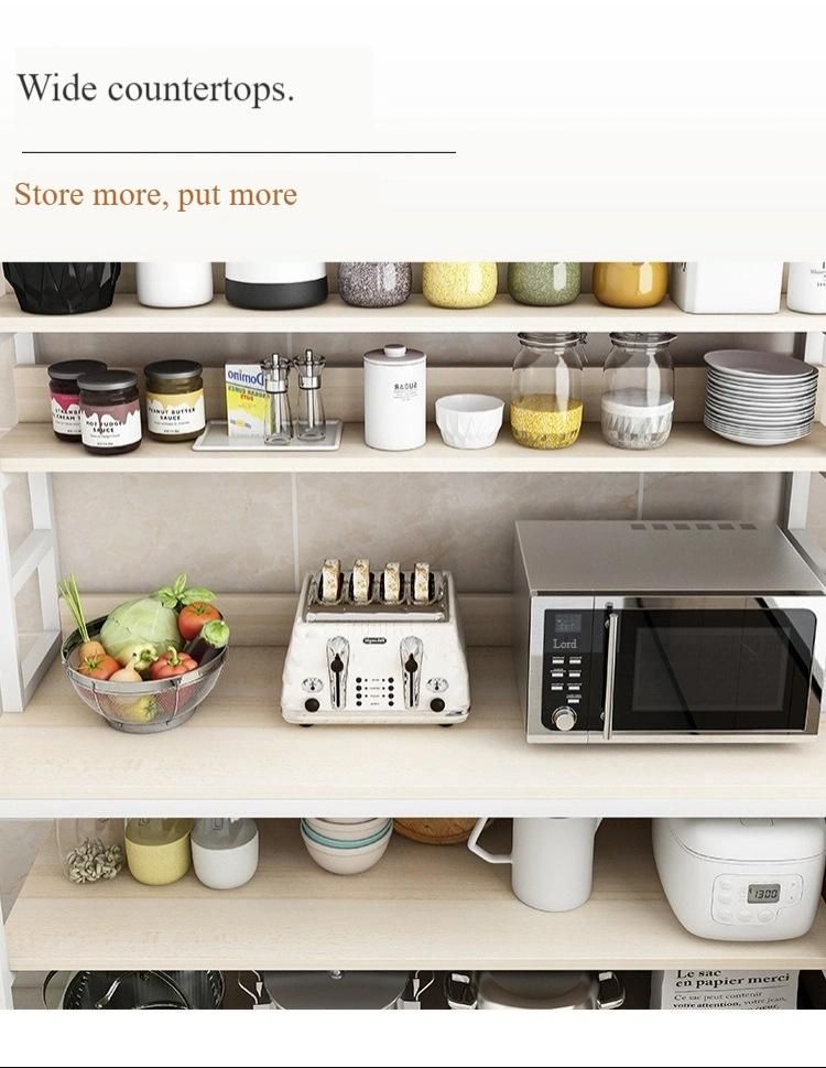 Multi-Layer Kitchen Storage Rack Storage Cabinet Shelf for Kitchen