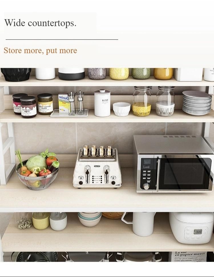 Multi-Layer Kitchen Storage Rack Storage Cabinet Shelf for Kitchen