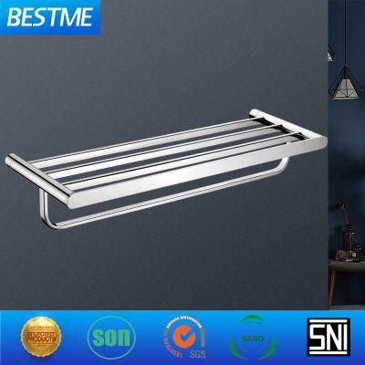 High Quality Stainless Steel Wall Mount Modern Bathroom Towel Rack (Bg-C68012)