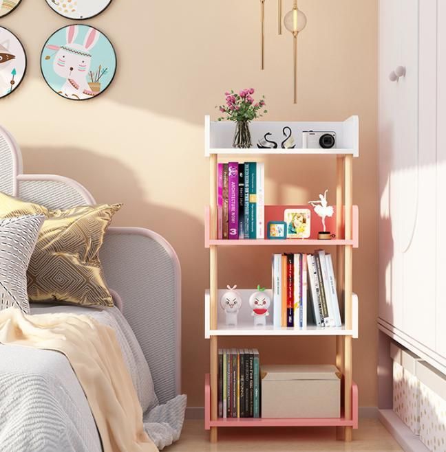 Simple Floor-to-Ceiling Bookshelf Simple Living Room Multi-Layer Shelf