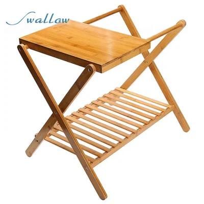 Multifunction Bamboo Folding Hotel Luggage Rack with a Lower Shelf, Buy Luggage Rack From China