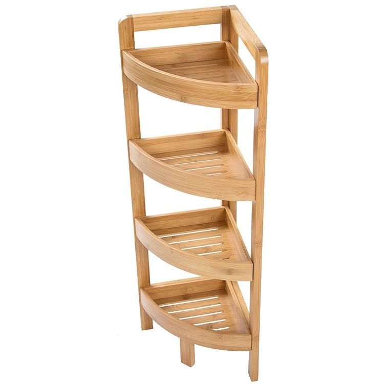 Bathroom Storage Shelf 4-Tier Corner Rack