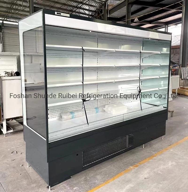 Supermarket Open Refrigerator Milk Yogurt Multi-Layer Refrigerated Display Rack