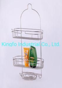 3 Tier Metal Bathroom Wire Organizer Shelf Shower Caddy-Shower Rack Kfs60037