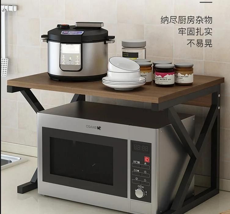 Kitchen Shelf Countertop Multi-Layer Spice Rack Microwave Oven Shelf Seasoning Storage Rack Supplies Household Daquan