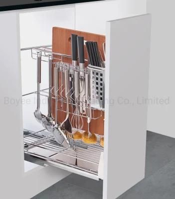Stainless Steel Kitchen Storage Shelf / Rack for Cabinet