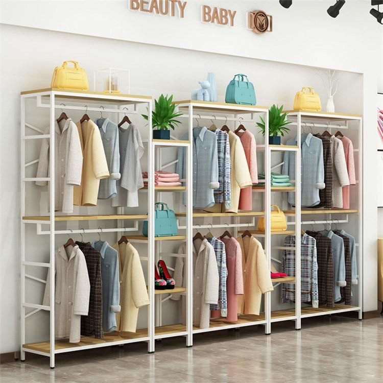 Furniture Luxury Clothing Rack Apparel Retail Clothes Shelving Garment Display Rack