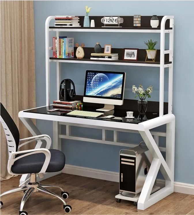 Computer Desktop Desk Desk Bookshelf Combination One Table Home Simple Bedroom Student Simple Office Writing Desk